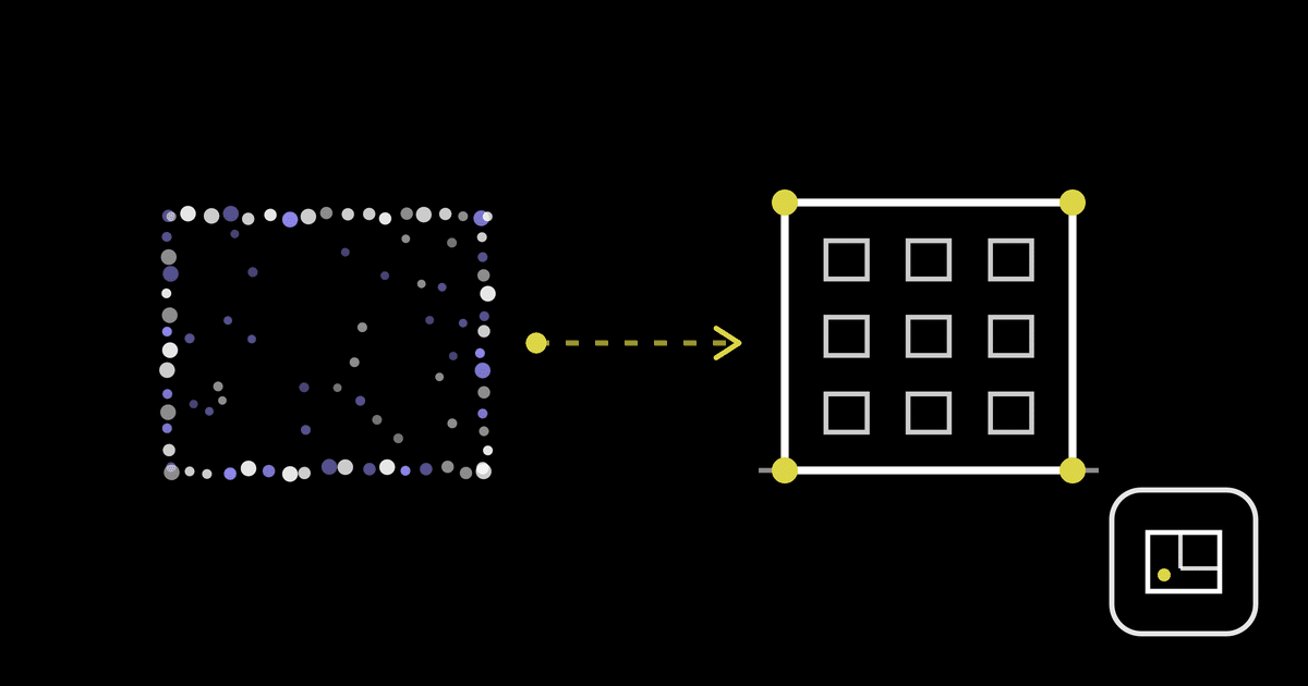 Punktwolke, Routing und Gebäudemodell mit Knotenpunkten: Scan-to-BIM-Workflow